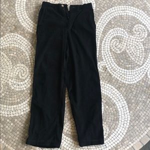 Kids slim black corduroy pants size 12